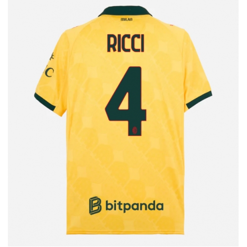 Billige Fotballdrakt AC Milan Samuele Ricci #4 Replika Tredjedrakt 2025-26 Kortermet Billige Fotballdrakt AC Milan Samuele Ricci #4 Replika Tredjedrakt 2025-26 Kortermet